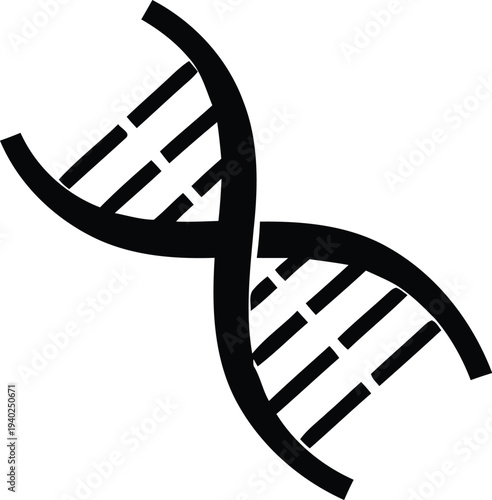 Dna double helix structure illustration