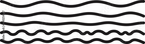 Abstract black sound wave lines set on light gray background representing audio signal visualization, music frequency vibration pattern, digital audio technology concept