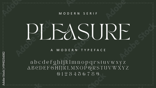 Elegant ligature alphabet letters font logo. Typography luxury classic lettering serif fonts decorative wedding vintage retro logos, design for fashion shop and brand vector illustration
