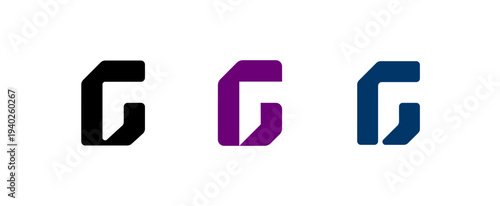 Letter G, digital alphabet font, for your logo design, vector illustration 10EPS