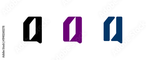 Letter Q, digital alphabet font, for your logo design, vector illustration 10EPS