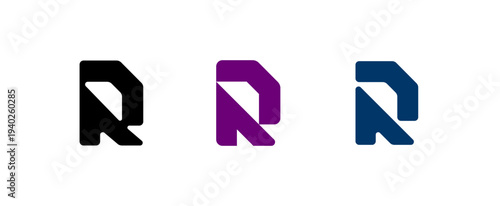 Letter R, digital alphabet font, for your logo design, vector illustration 10EPS