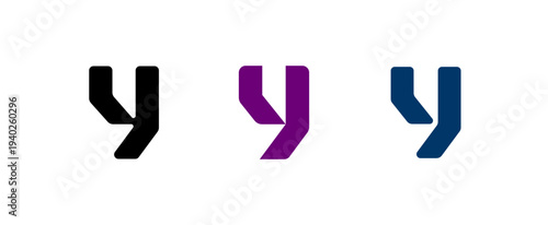 Letter Y, digital alphabet font, for your logo design, vector illustration 10EPS