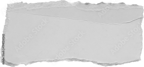 White ripped paper torn edges strips isolated on black background
