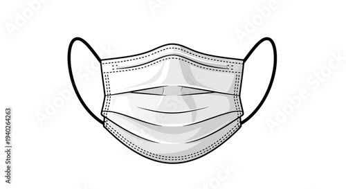 Masker protection icon vector isolated