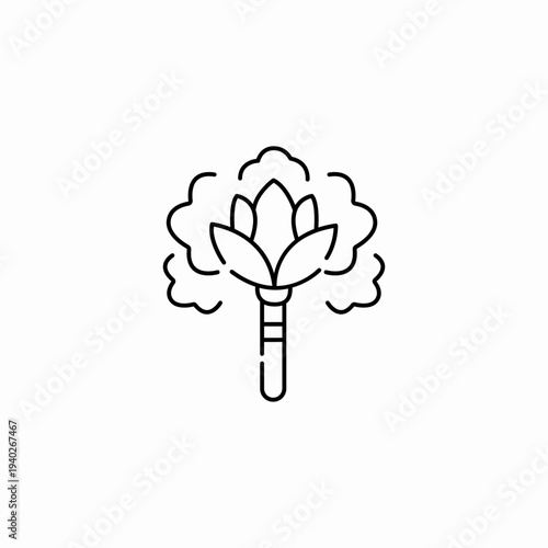 aromatic flower soap icon sign vector