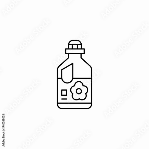 fabric softener bottle icon sign vector