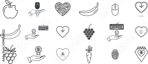 Minimalist icon representing a vector file format document