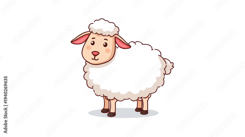 Obraz premium vector illustration of sheep
