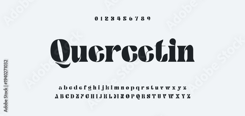 Abstract Fashion font alphabet. Minimal modern urban fonts for logo, brand etc. Typography typeface uppercase lowercase and number. vector illustration