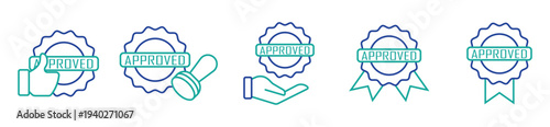 Trusted Quality Seal and Premium Product Badge Icons
