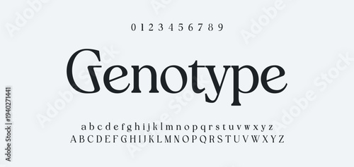 Abstract Fashion font alphabet. Minimal modern urban fonts for logo, brand etc. Typography typeface uppercase lowercase and number. vector illustration