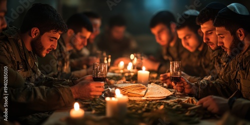 Wallpaper Mural Israeli soldiers celebrating passover seder Torontodigital.ca