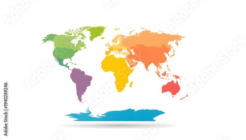 Global Business Concept World Map with Location Markers