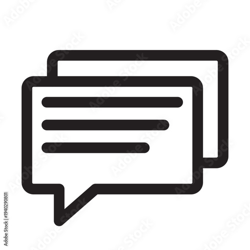 Comment icon isolated on white background