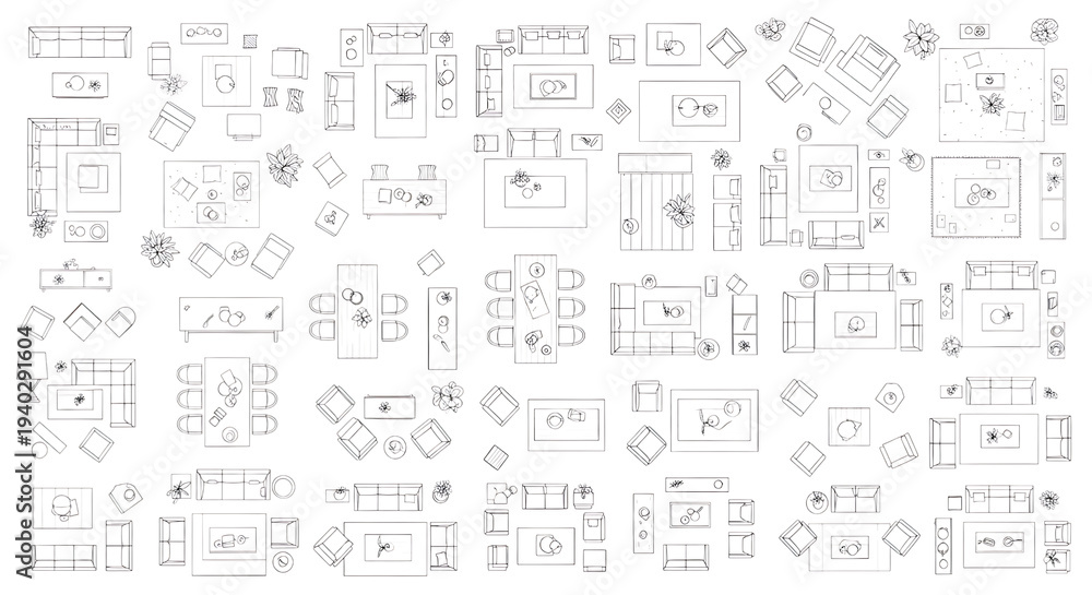 Obraz premium Collection of various white technical and engineering icons isolated on transparent background