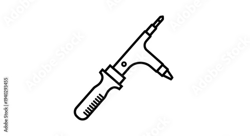 A simple line drawing of a tap wrench tool on a white background.