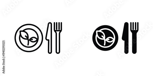 Healthy food icon in doodles flat and line stroke pack