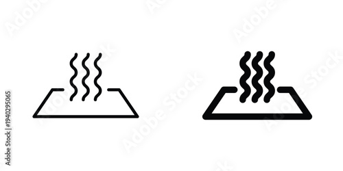 Heat icon in doodles flat and line stroke pack