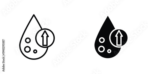 High cholesterol icon in doodles flat and line stroke pack