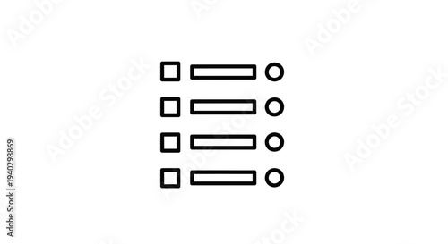 Checklist Icon, To-Do List, Task Management, Organization, Simple Graphic Element
