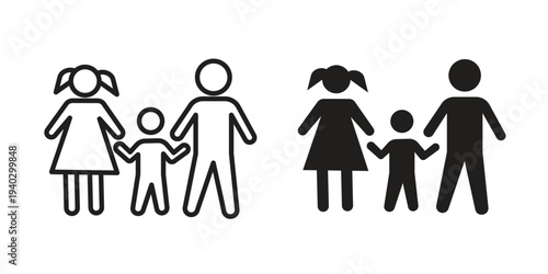Child custody icon. modern vector symbols set