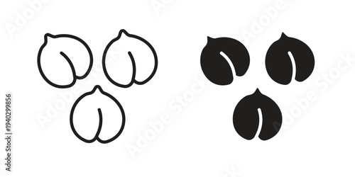 Chickpeas hummus icon. modern vector symbols set