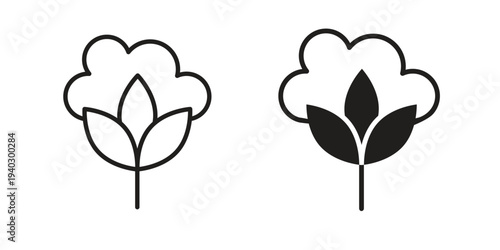 Cotton icon. modern vector symbols set