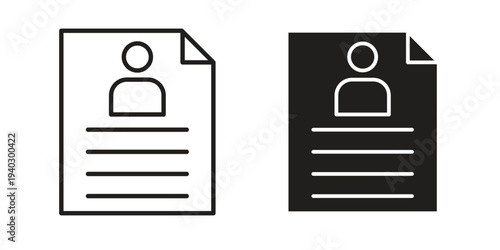 Curriculum icon. modern vector symbols set