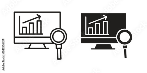 Data Analysing icon. modern vector symbols set
