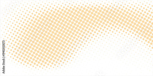Dotted gradient vector illustration, yellow halftone background eps 10