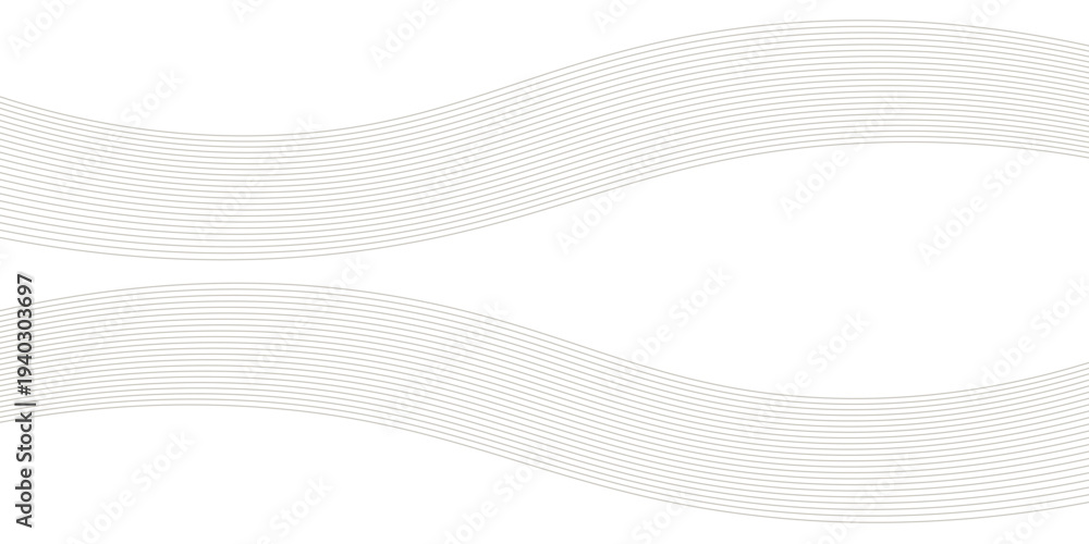 Fototapeta premium Abstract Golden Wave Pattern of Thin Curved Lines