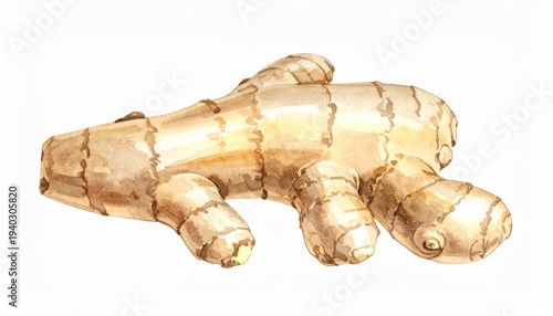 Wallpaper Mural Prompt: Ginger Root Illustration Torontodigital.ca