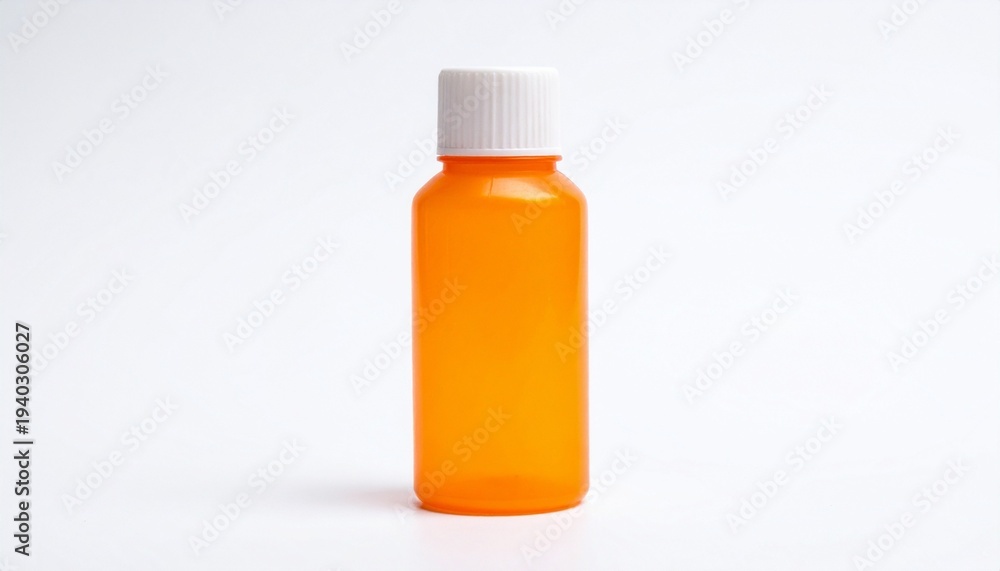 Fototapeta premium Orange Plastic Bottle
