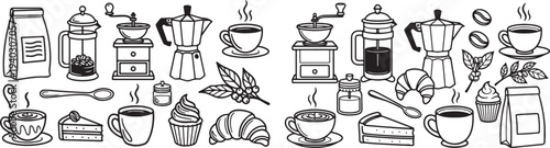 Collection of various cartoon style bottles and containers