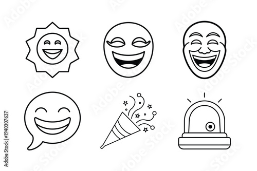 Title: April Fools Day Line Art Vector Bundle