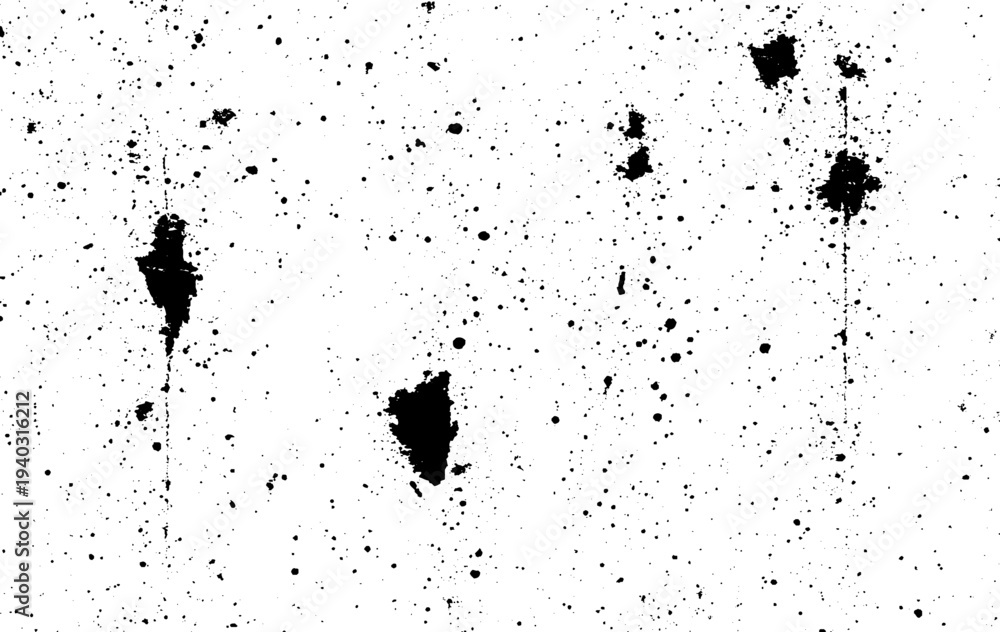 Fototapeta premium Texture for grungy effect . Abstract surface. Transparent background. Only black colors in vector.