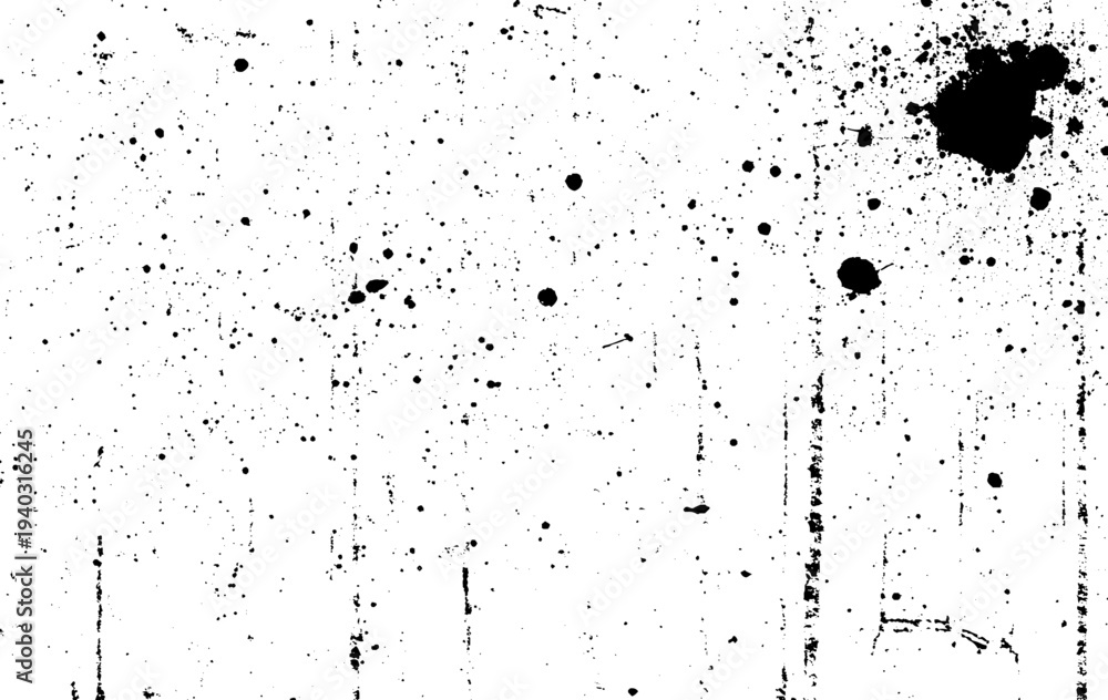 Obraz premium Black grainy texture isolated on white background. Distress overlay textured. Grunge design elements. Vector illustration
