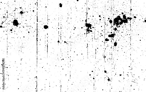 Black grainy texture isolated on white background. Dust overlay. Dark noise granules. Vector design element. Texture for grungy effect . Abstract surface. Transparent background. Only black colors in 