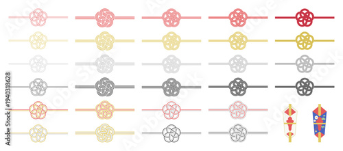 水引/梅結び/和の縁起物あしらいセット