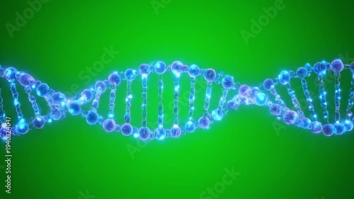Glowing DNA Double Helix