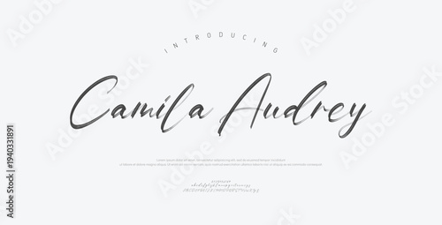 Картината върху платно Camila Audrey, Hand drawn vector alphabet