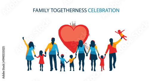 Family Togetherness Celebration with Love and Joy.
