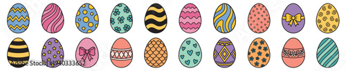 Easter Egg Illustration Set