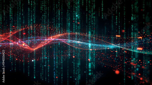 Data technology background.