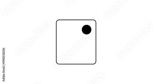 Free Download Minimalist Square with Black Dot in Corner - Abstract Geometric Design - GFXLoad