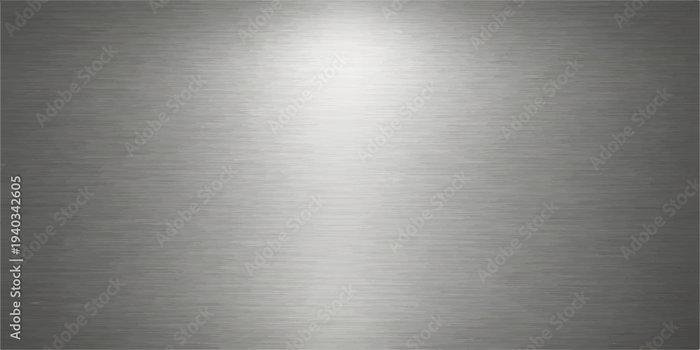 Obraz premium Brushed silver metal texture background with shiny stainless steel plate surface and industrial metallic pattern