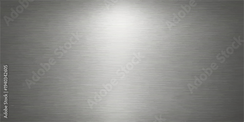Brushed silver metal texture background with shiny stainless steel plate surface and industrial metallic pattern