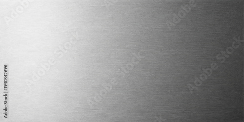 Brushed silver metal texture background with industrial steel pattern and shiny metallic surface design