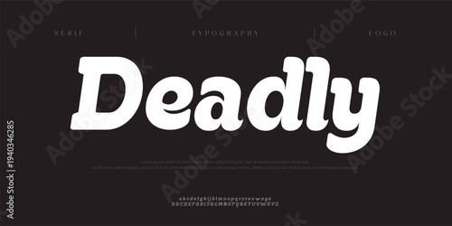 Deadly, Creative digital abstract modern alphabet fonts. Typography electronic digital game music future creative italic font design concept. vector illustration
